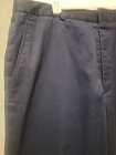Lands' End Mens Dress Pants Size 34x32 Navy Blue Wool Flat Front Traditional Fit — photo 2