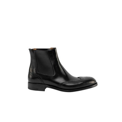 1650$ TESTONI Chelsea Boot Goodyear Welted Black Calf  8 UK / 9 US / 42 IT