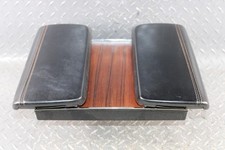 18-19 Navigator Black Leather Woodgrain Center Console Armrest Arm Rest Lid Oem