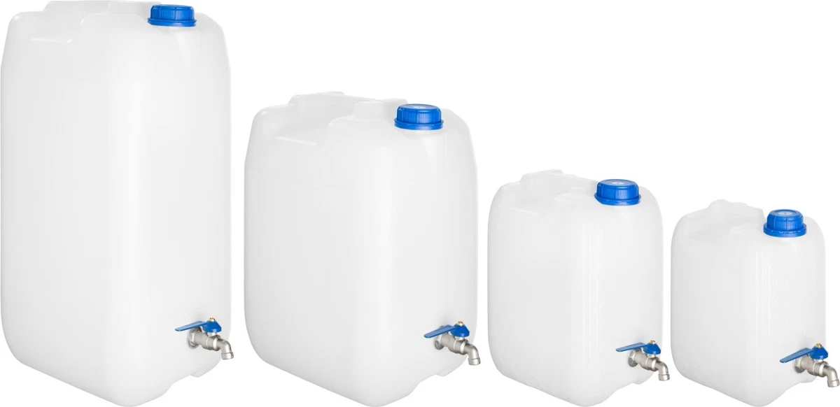 Tanica Acqua Portatile 8 Litri Con Rubinetto | Contenitore In Policarbonato Alimentare Per Campeggio E Viaggi | Blu - copertina
