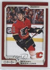 2018-19 O-Pee-Chee Red Mikael Backlund #143 0c3