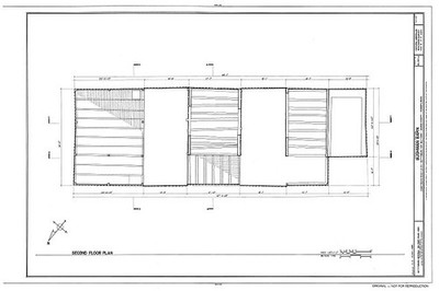 Photo:Emmitsburg PA Bushman Barn 1930s HABS Second Floor Plan U.S. 15