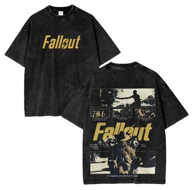 Fallout TV Series Lucy Ghoul Vintage Double Sided Tee Wasteland Graphic Shirt