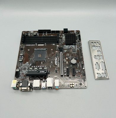 MSI B450M PRO-VDH MAX mATX DDR4 Mainboard + Blende #1354