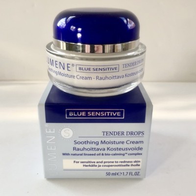 Lumene Blue Sensitive Tender Drops Soothing Moisture Cream 1.7 fl oz, Sealed