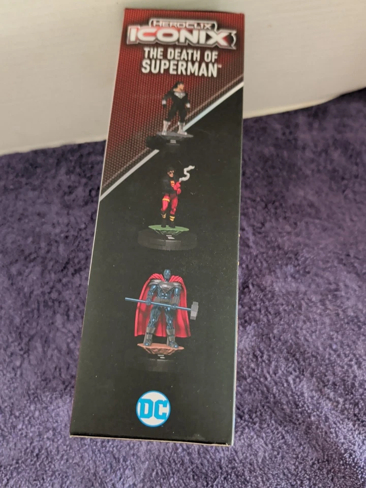 Conjunto de figuras icónicas de la muerte de Superman DC Heroclix en caja raras Foto 4 de 4