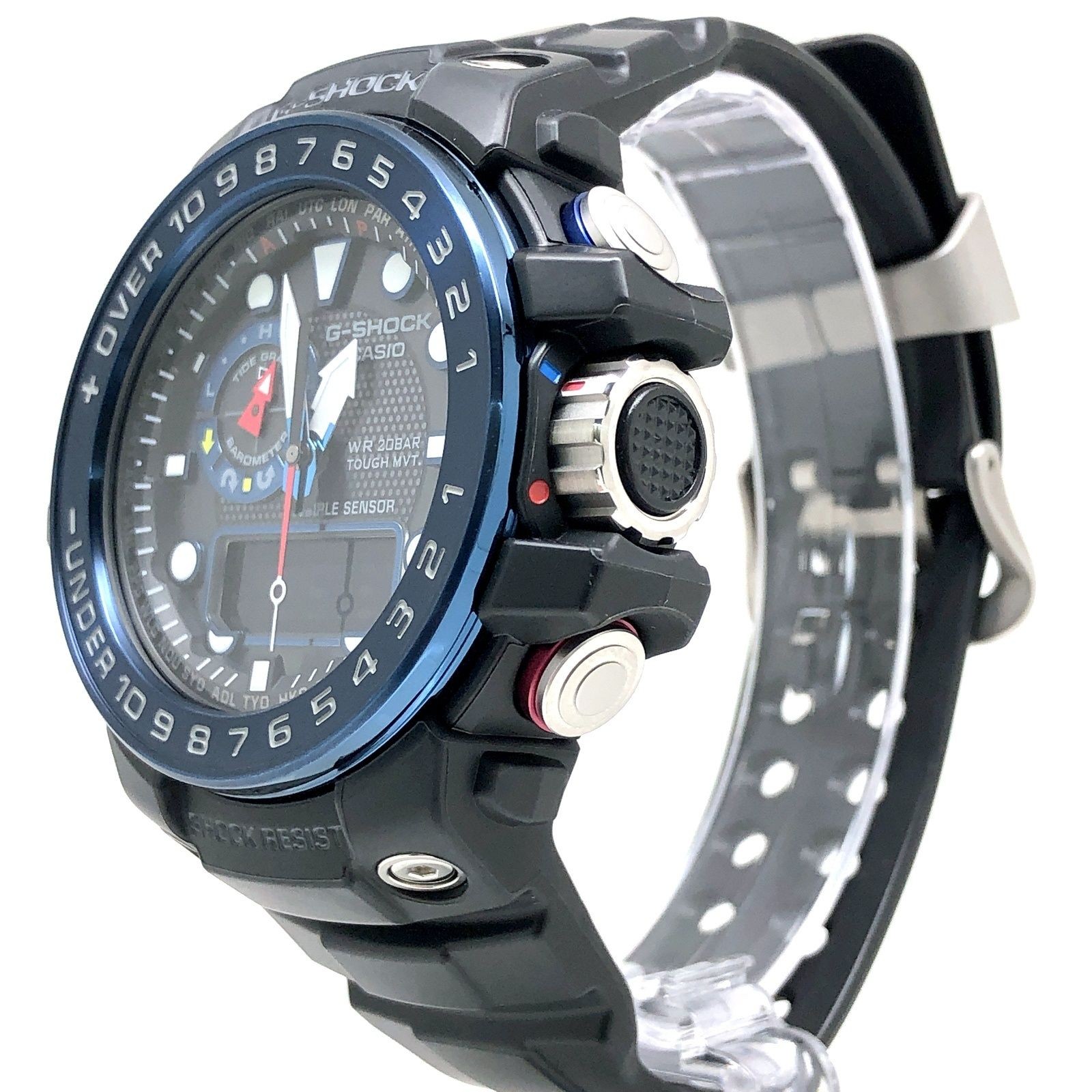 G-Shock GWN-1000B-1B Gulf Master Radio Solar Triple Sensor Watch Blue Used image 3