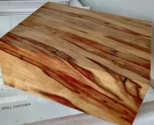 K D Flaming Red Box Elder Bowl Blank PenBlanks  Duck Calls 3 1/4”x7”x8” 201