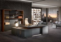 Schreibtisch Leder BüRo Tische Designer Einrichtung Tisch MöBel Sessel Set 2Tlg.