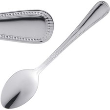 Image of Amefa Bead Dessert Spoon Made of Stainless Steel Dishwasher Safe Pack of 12