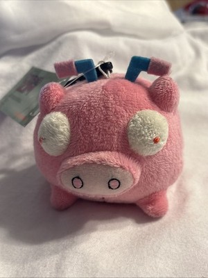 Rare Invader Zim Piggy Nickelodeon Plush Bag Clip On Alien Pig