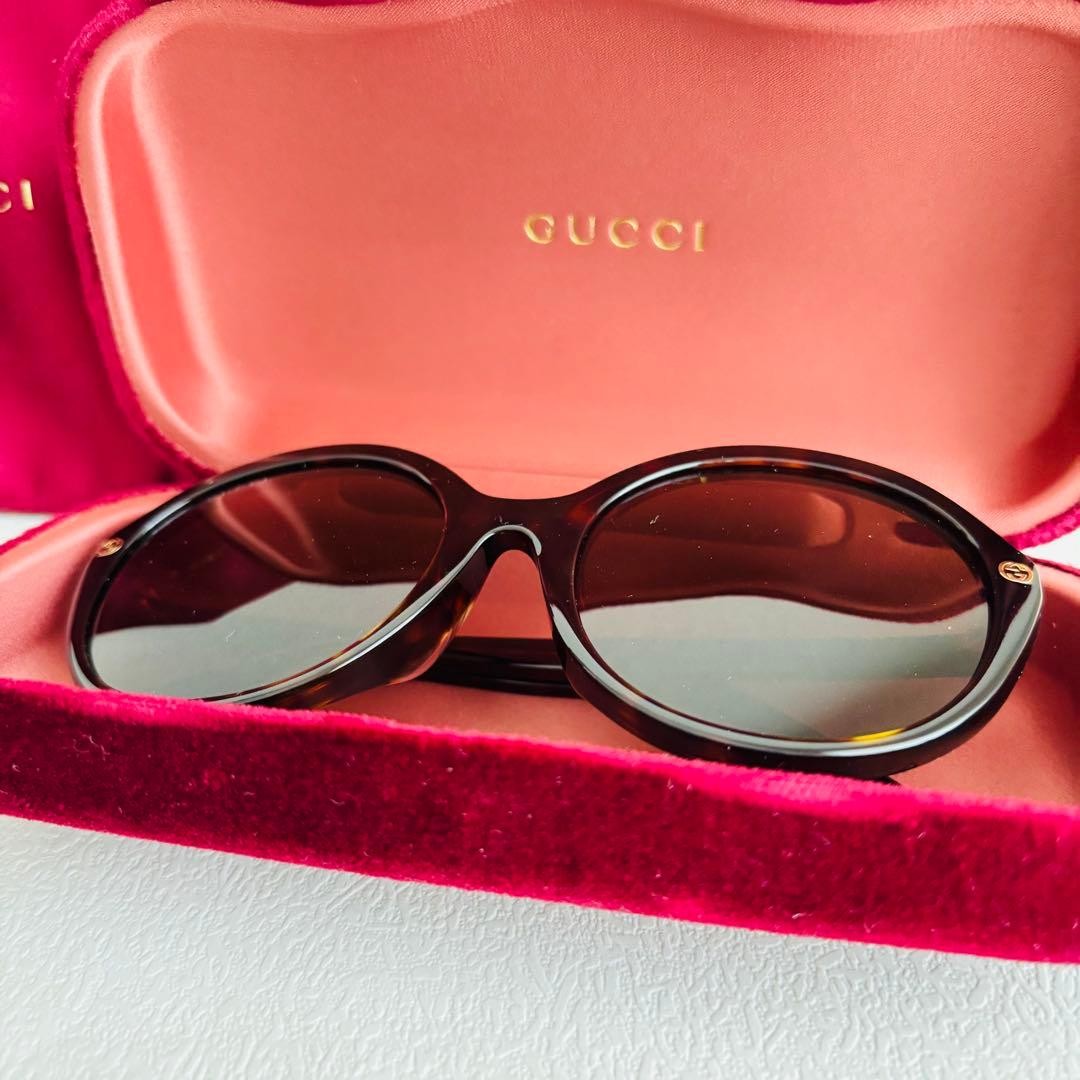 Gucci Sunglasses Tortoiseshell Pattern Made In It… - image 2