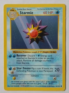 pokemon card starmie Starmie Pokemon Card