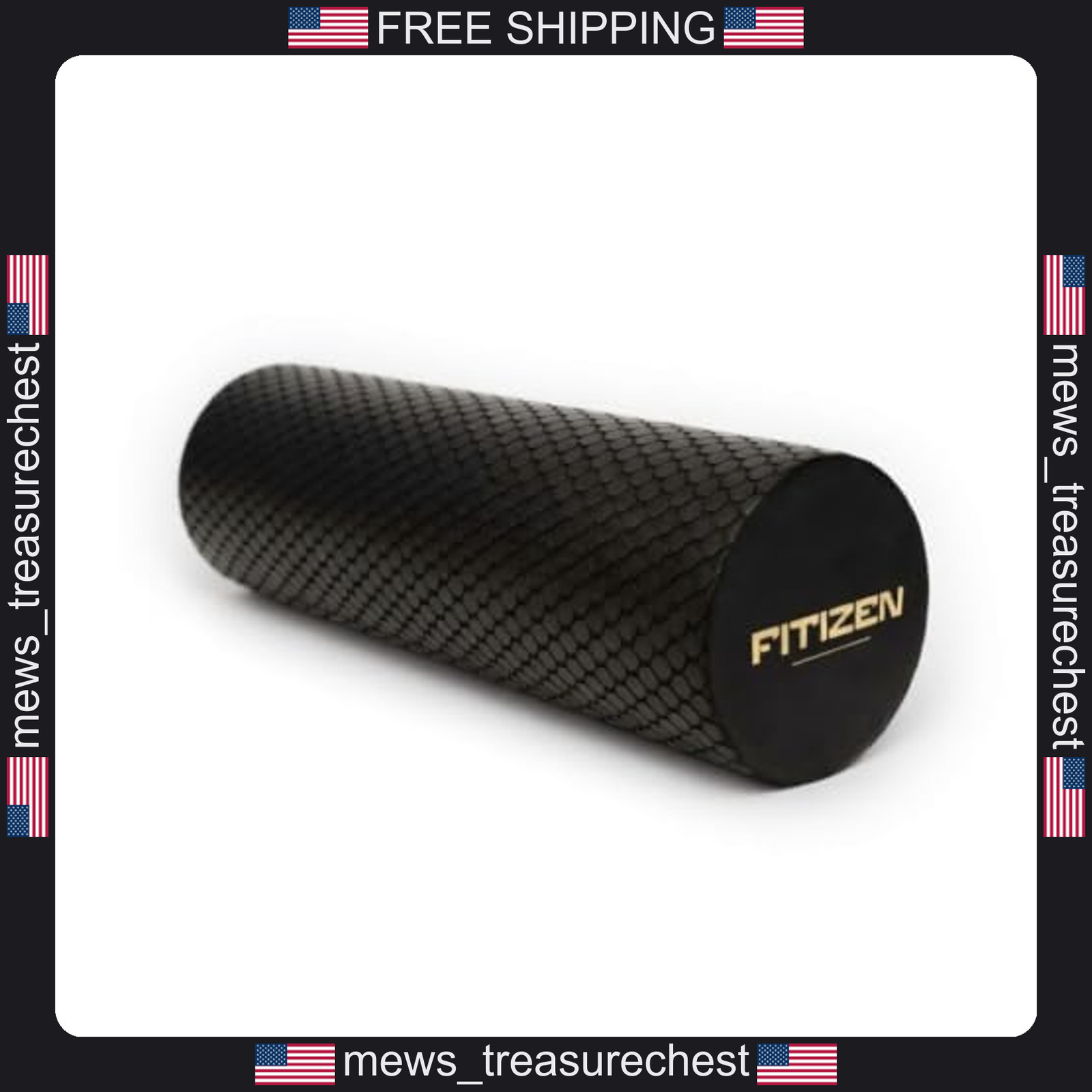 Foam Roller for Muscle Recovery and Deep Tissue Massage, High-Density EVA, 12x4