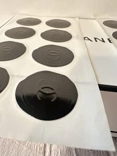 Lot of 16 Chanel Authentic Wax Gift Wrap Stickers Seals From Boutique ~ CC LOGO