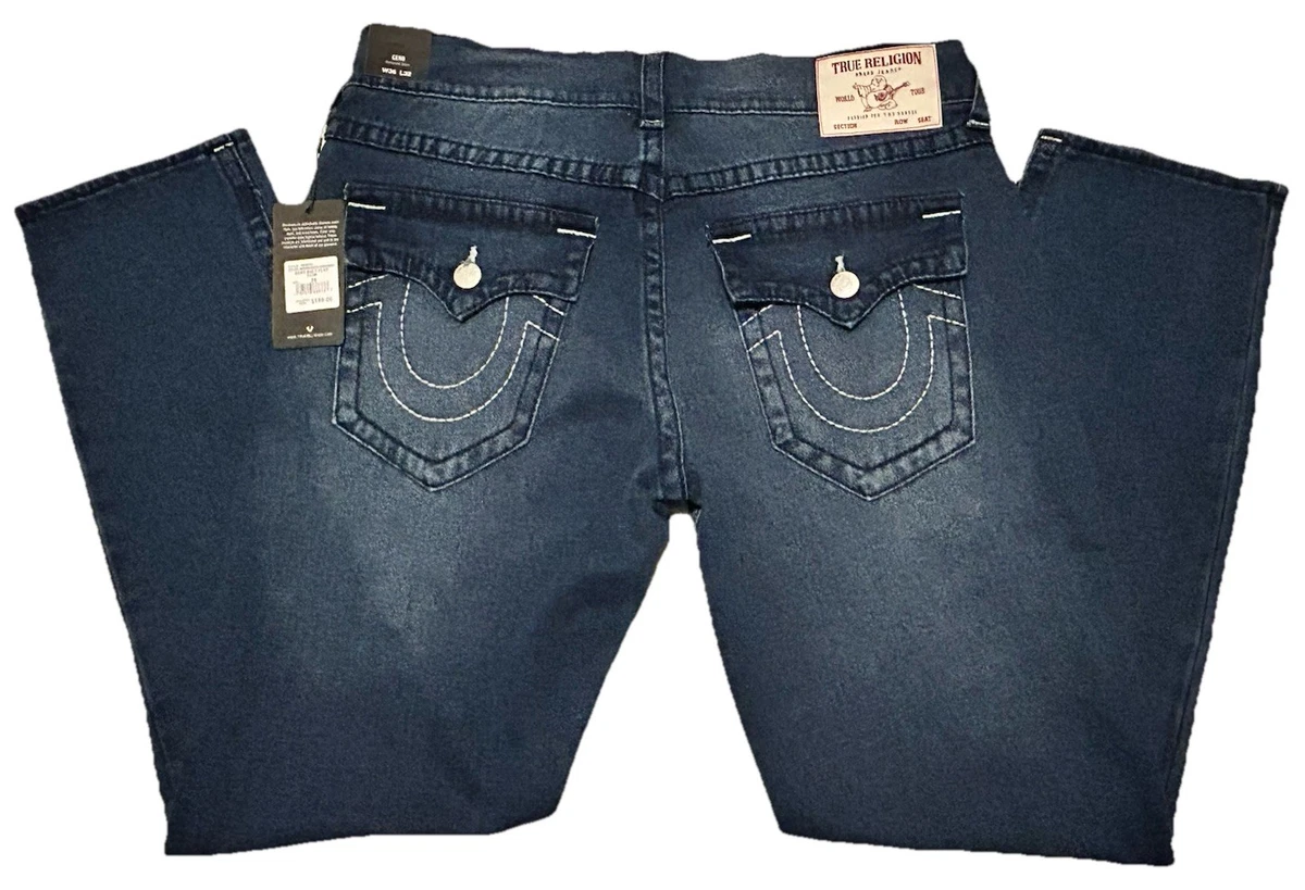 True Religion World Tour Blue Jeans for Men for sale - eBay