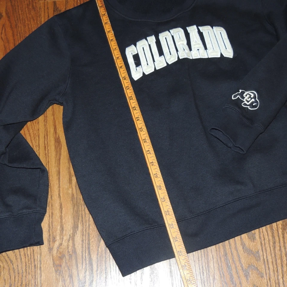 Colosseum Women’s Sizes XXL Colorado Buffaloes Sweatshirt Black Stitched - Image 4 of 4