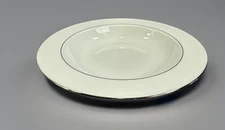 (4) Lenox Classic Collection TRIBECA Soup/Pasta Bowl 9" White with Platinum Trim