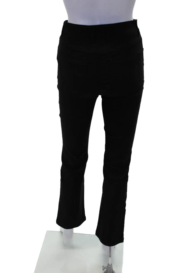 Pantalones ajustados Renuar para mujer pierna recta tiro medio cremallera mosca negros talla 16 Foto 3 de 4