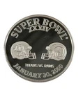1 Troy Oz .999 Super Bowl XXXIV Titans Rams Coin Fine Silver Round NFL
