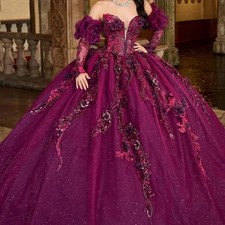 Luxury Sweetheart Quinceanera Dresses with Handmade Ball Gown Vestidos De 15
