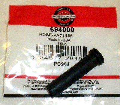 OEM 694000 Briggs & Stratton Vacuum Hose 1-5/8