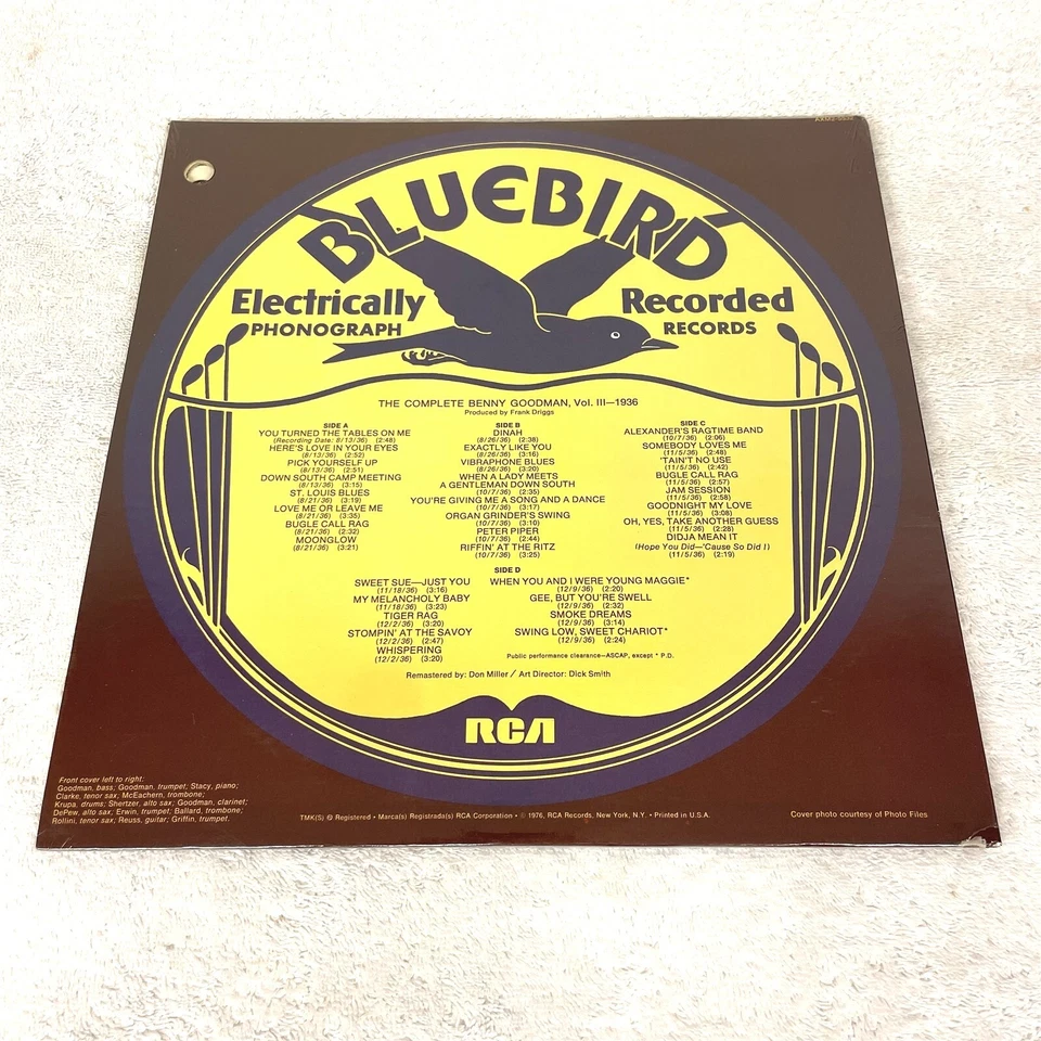 Benny Goodman "The Complete...Vol. III 3, 1936" 1976 Jazz, 2-LP's, SEALED! - Image 2 of 2