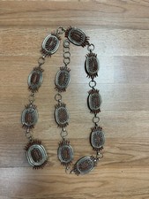 Zuni Vintage Concho Belt Red Coral