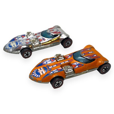 1968 Twin Mill Hot Wheels Diecast Orange Flying Colors Redline