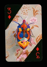 Transformation playing card Christian Lacroix 3 of Diamonds Q70b