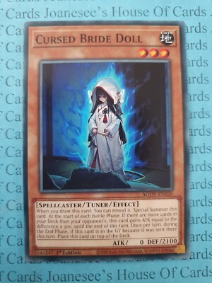 Verfluchte Braut Puppe AGOV-DE026 Yu-Gi-Oh Karte 1. Auflage Neu