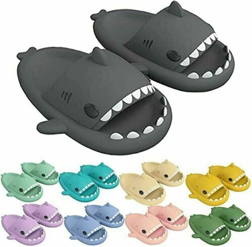 Adultos Niños Suela Gruesa Tiburones Zapatillas Antideslizantes Interior/Exterior Deslizadores Sandalias Zapatos