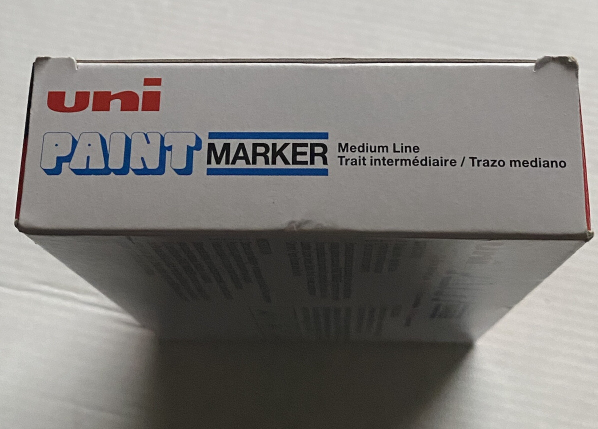 (12 PACK) UNI-PAINT MARKERS PX-20 WHITE 63613 MED LINE Oil Base Permanent Paint