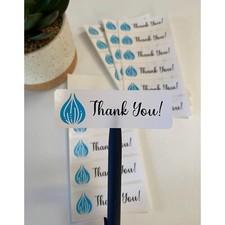 Custom 3" x 1" Sticker Labels From Your Design or Any Text Labels On A Roll
