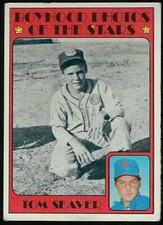 1972 Topps # 347 Young Tom Seaver Card New York Mets Boyhood Photos of the stars