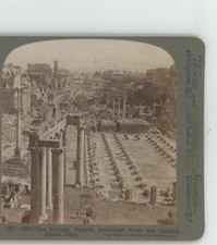 Rome Roman Forum Southeast from Capitol Italy Underwood Stereoview