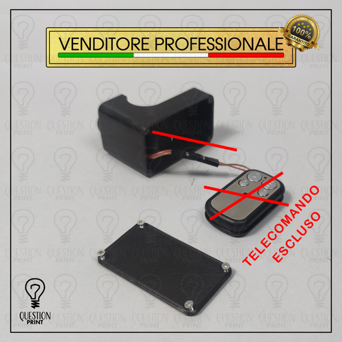 TELECOMANDO CANCELLO UNIVERSALE PER MANUBRIO 22MM MOTO APRI CANCELLO PULSANTE - Picture 6 of 10