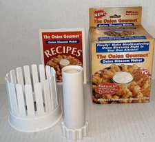 The Onion Gourmet Onion Blossom Maker w Onion Corer And Recipe Book Vintage