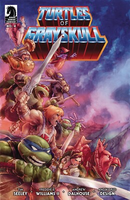 MASTERS OF UNIVERSE TMNT TURTLES OF GRAYSKULL #4 C  DARK HORSE PRESALE JAN 28th