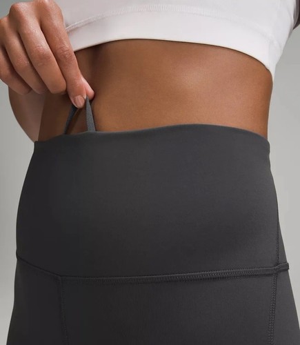 Lululemon Wunder Train High-Rise Tight with Pockets in Grphite Grey US 12, UK 16 - Picture 4 of 6
