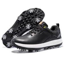 Men's Golf Shoes Waterproof Breathable Non-slip Sports Shoelace Nails Golf Shoes