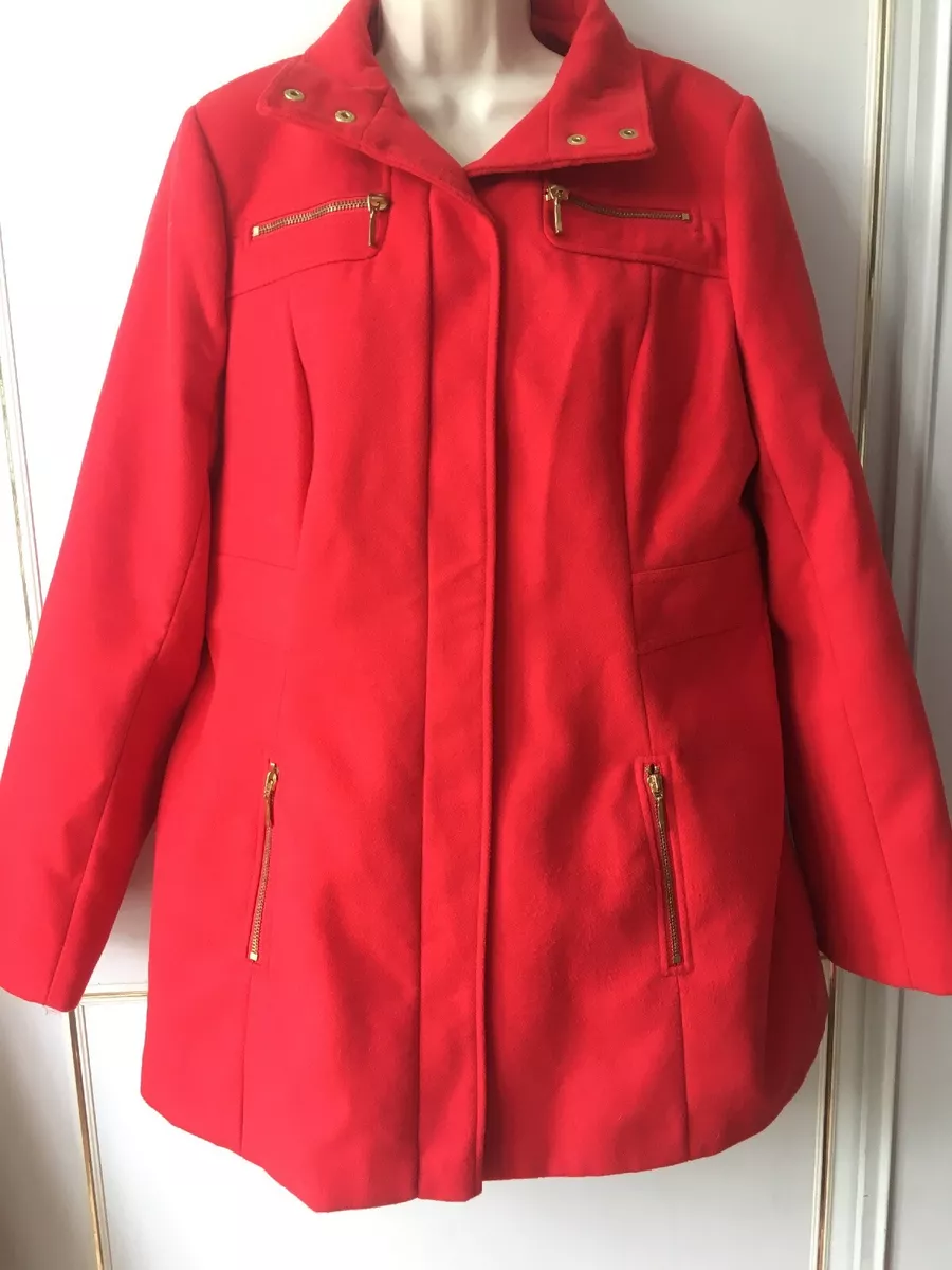 Ladies red coat cheap