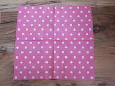 4 SERVIETTES de table vintage en PAPIER / fête / découpage / artisanat / POINTS