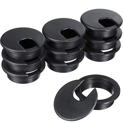 10Pack 2 Inch Desk Cable Wire Grommet Table Cord Hole Cover Organizer for Office