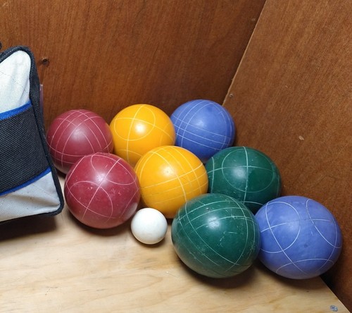 Vintage Franklin Advance Bocce Ball Set w/Original Carrying Case 3"Balls,Pallino - Picture 5 of 16