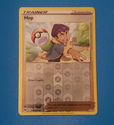 hop pokemon card Whose signature is this on the or is it meant to be Hops : r/PokemonTCG The item may be similar but not exactly the same as the image (e.g Hop (165/202) [Sword & Shield: