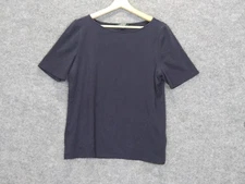 Lauren Ralph Lauren Womens T-Shirt XL Blue Cotton Elastane