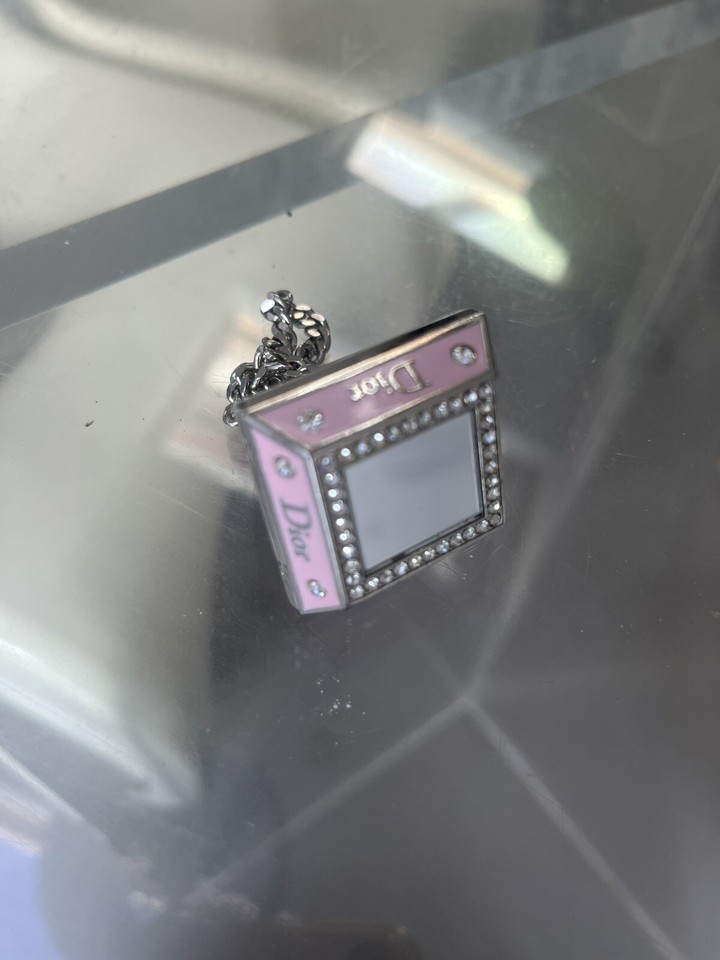 Christian Dior Princess Ring 001 Charm Lipstick Keyring Mirror Vintage