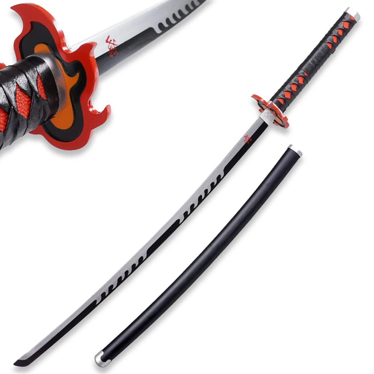 Katana DEMON SLAYER - TANJIRO KAMADO Red Nichirin - Lame Métal (SUPPORT  INCLUS) - ARMES DE COLLECTION/MANGAS - ANIMÉS - FÉENOMENN