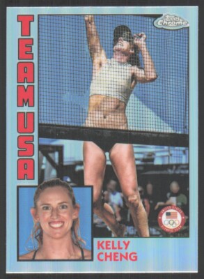 2024 Topps Chrome Olympics 1984 Design Kelly Cheng #84T-12